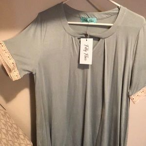 Large mint green blouse